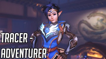 Tracer "Adventurer" Base Skin Showcase - Overwatch 2