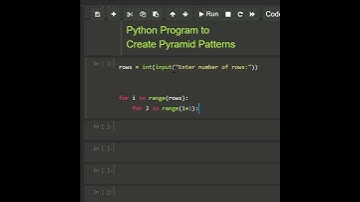#python program to create pyramid patterns || #coding