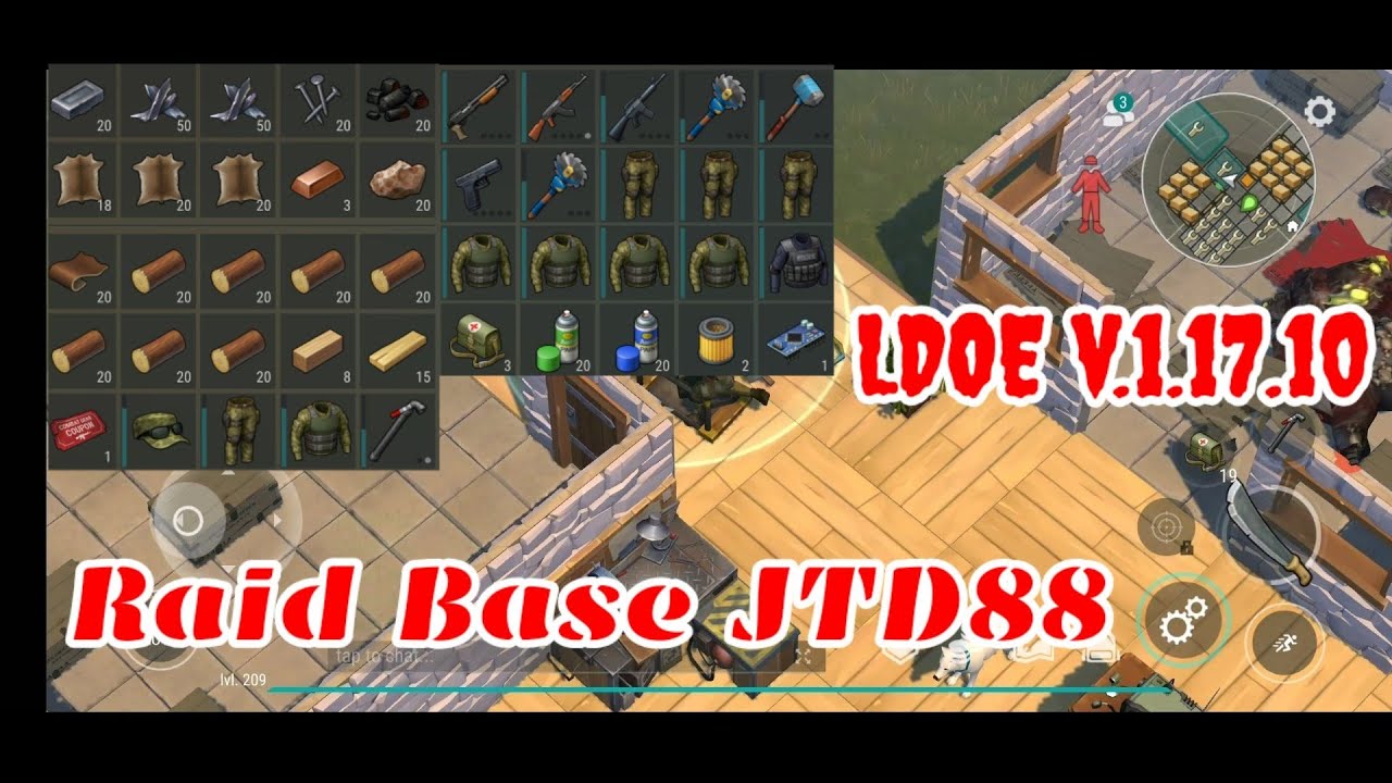 LDOE Raid JTD88 | Suicide trick | Last Day on Earth v.1.17.10