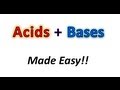 Acids + Bases Made Easy! Part 1 - What the Heck is an Acid or Base? - Organic Chemistry