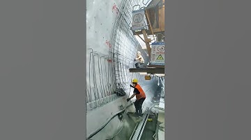 Rebar cage assembly in tunnel: A great team is efficient and cohesive