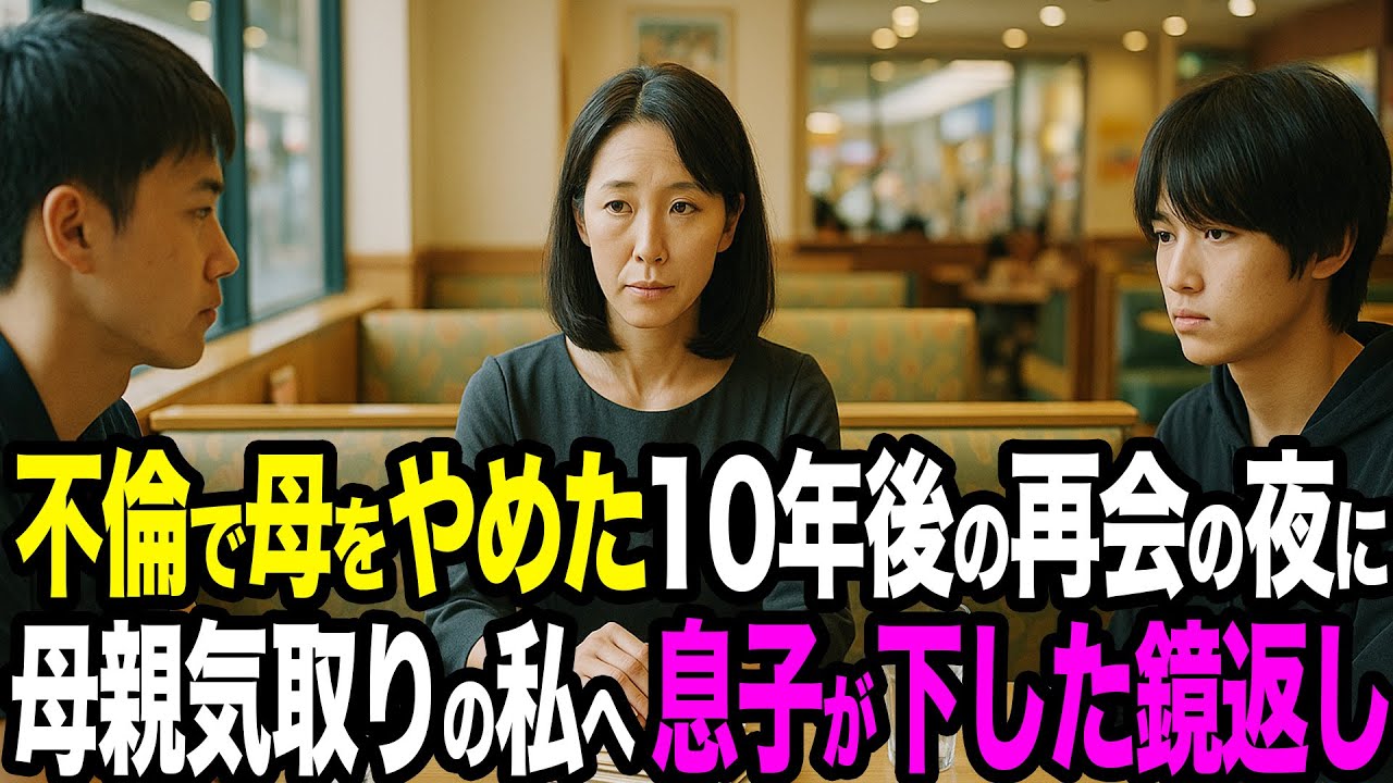 【シタ妻】不倫で母をやめた10年後…「会いたい」の私の一言で息子と再会「迎えに来たんじゃなく利用しに来ただけだよね？」→次男の水が頬に落ち、私は終わった【修羅場朗読】