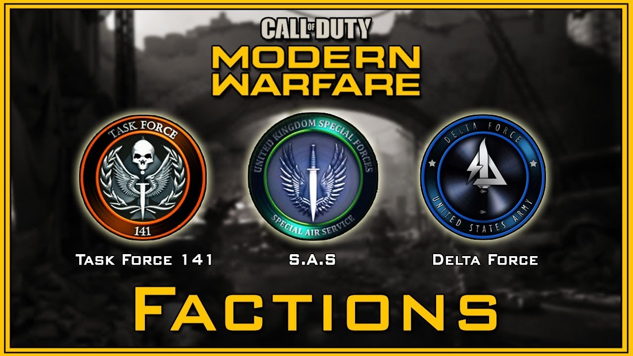 call of duty modern warfare multiplayer factions