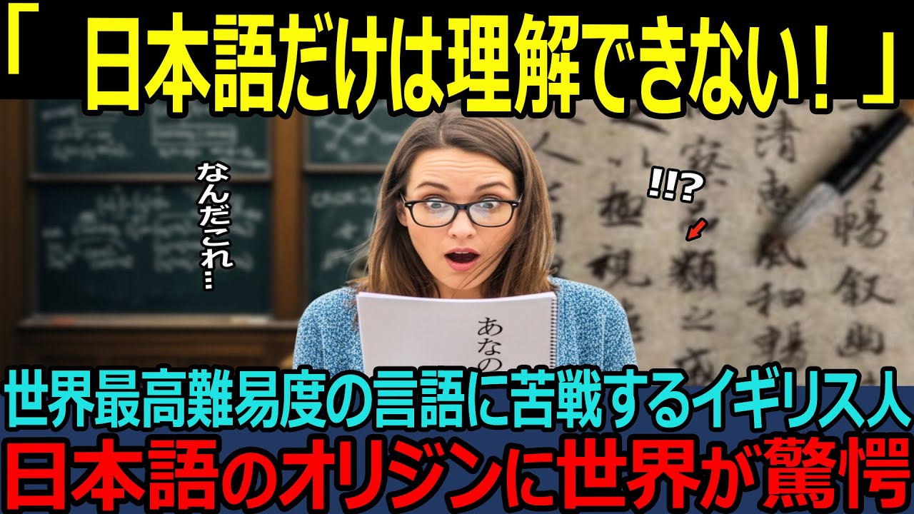 【海外の反応】「日本語だけは意味がわからない！」世界NO,１の難易度を持つ日本語に世界が注目する衝撃の真実とは