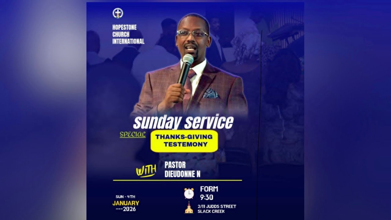 THANKS-GIVING SUNDAY WITH II PASTOR II DIEUDONNE N BUHIGA 04/01/2026