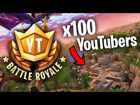 RUBIUS FORTNITE TOURNAMENT: 100 YOUTUBERS IN TILTED TOWERS #YTBattleRoyale