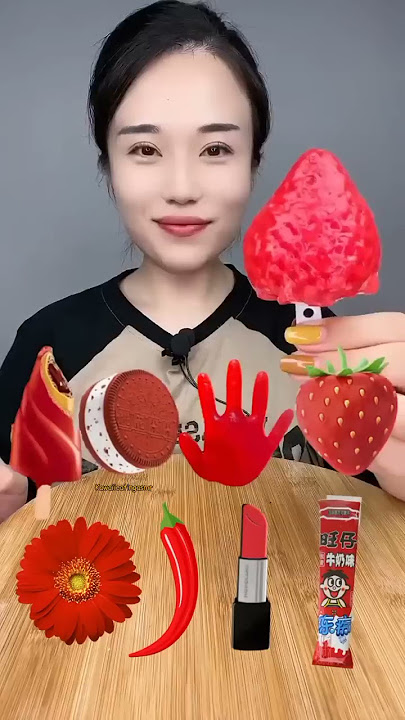 Eating Delicious Strawberry Icecream | #asmr #food #shorts