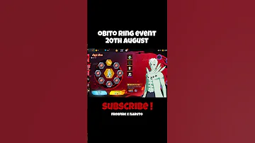 OBITO RING EVENT FREE FIRE 20TH THIS MONTH Freefire Freefiremalaysia Freefirexnarutoshippuden 