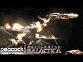 Battlestar galactica  pegasus and galactica destroy the resurrection ship