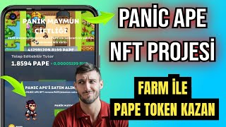 Nft Farm İle Günlük Para Kazan Nft Para Kazanma Projesi Panic Ape Coin Ve Panic Ape Farmladık