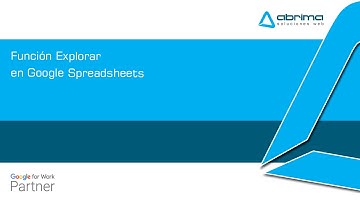 Función Explorar en Google Spreadsheets