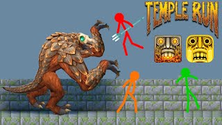 Stickman vs Temple Run animation- Minecraft Animation screenshot 4