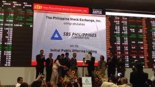 Ipo - Sbs Philippines Corporation Listing Ceremony @ Philippine Stock Exchange