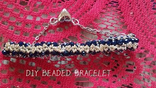 How to make a crystal bracelet at home#beadingtutorials #diy ##SilverAccessories #JewelryLovers