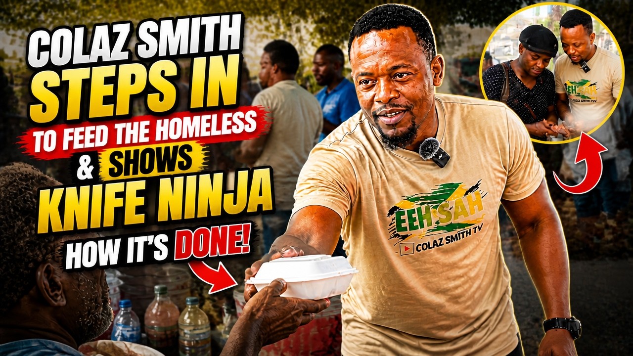 Colaz Smith Steps In To Feed The Homeless & Shows Knife Ninja How It's Done!