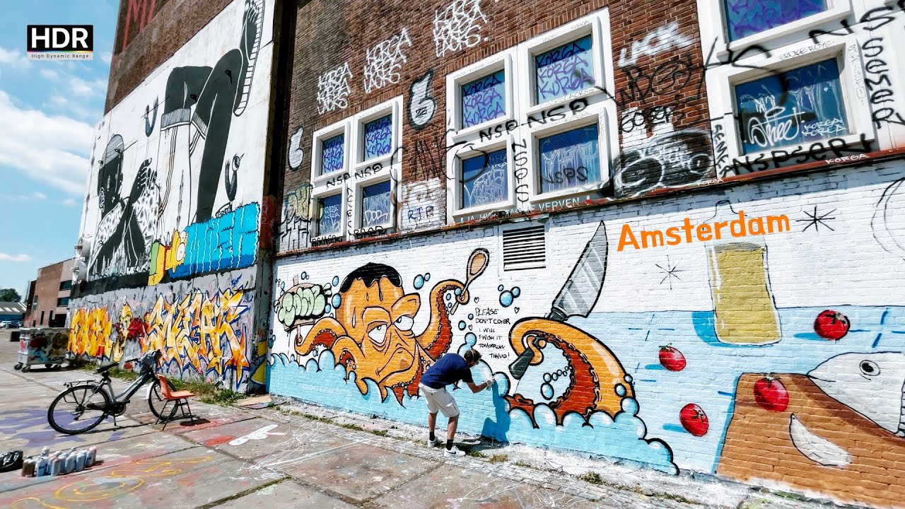 [Netherlands] Amsterdam part 3, take a ferry to the hip place🇳🇱 4K HDR