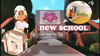 New School! | Vlog.8 | bloxburg roleplay