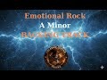 Emotional Rock Backing Track Backing Track in A Minor | Energetic Guitar Practice Track | 75BPM