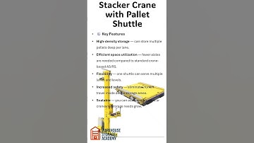 Stacker Crane with Pallet Shuttle #storagesolutions #warehouse#logistics#automation#storagesolutions