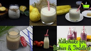 6 Healthy Weight Gain Drinks For 1 Year + Toddlers & Kids | Baby Food |6 Milkshakes For Babies