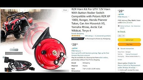 Polaris Ranger 1000 Premium Horn EP30