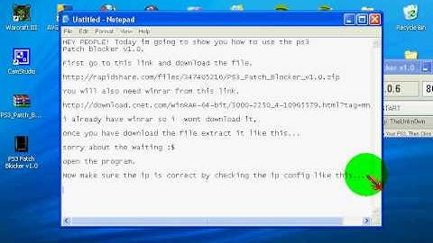 How to use PS3 patch blocker V1.0