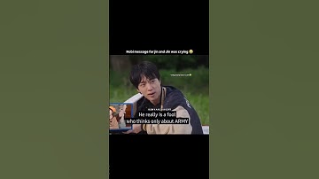Jin became emotional jhope message  #bts #shorts #music #jin