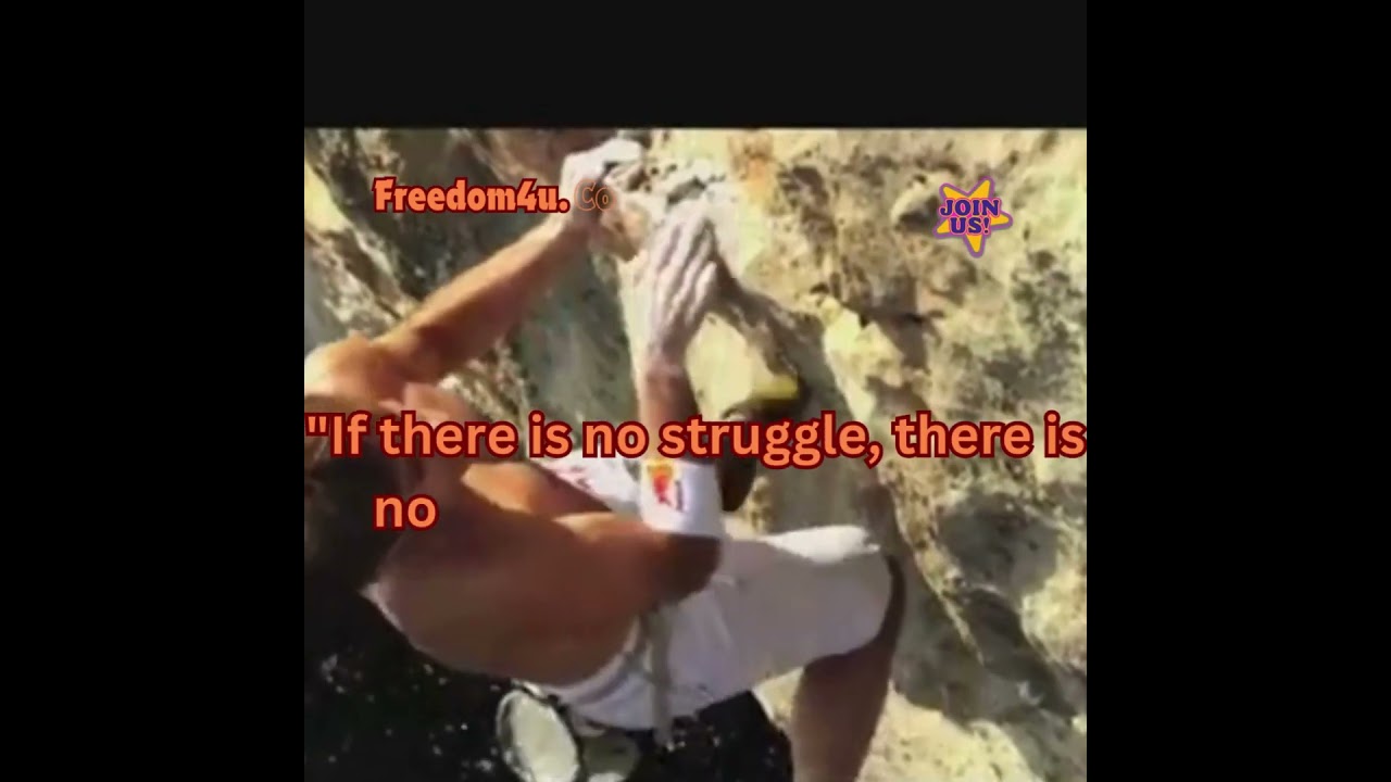 If there is no struggle, there is no progress