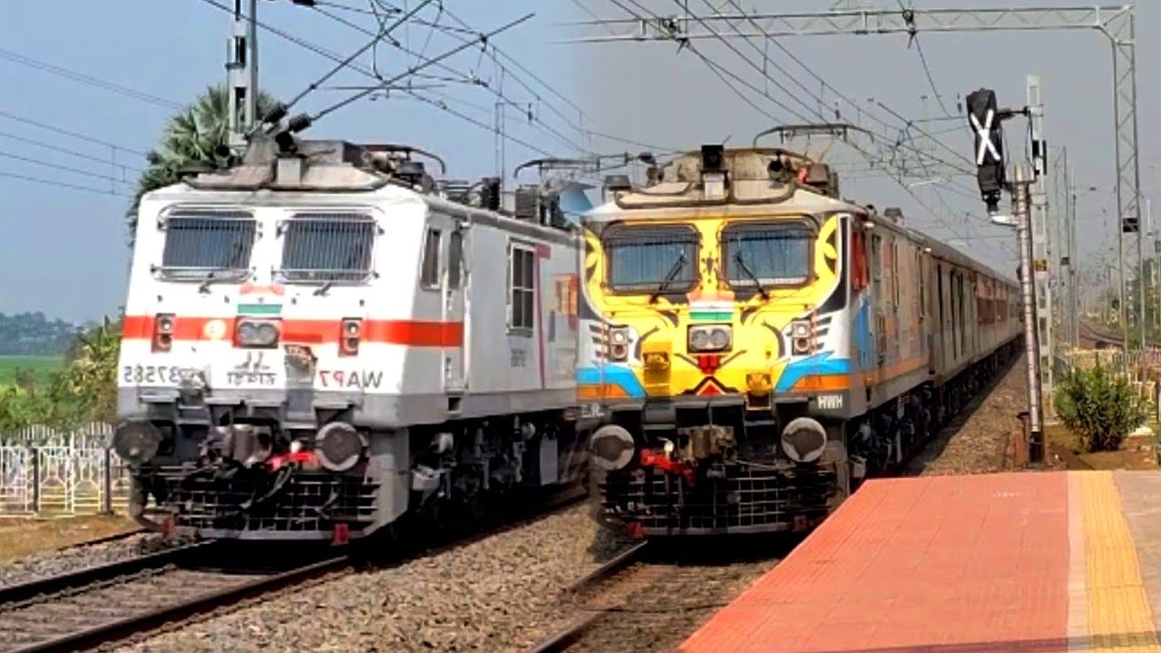 🔥130 Kmph Fastest Train:-Rajdhani V/s Himgiri Express+coalfield+intercity+jammu Tawi+ saraighat [IR]