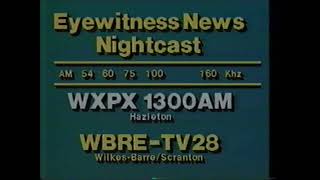 WBRE (NBC) "Eyewitness News" News Promo 1987