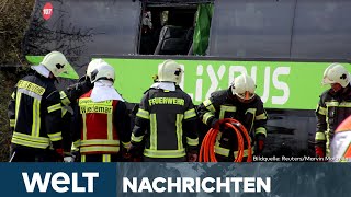 HORROR-UNFALL BEI LEIPZIG: Flixbus-Crash erschüttert – Kliniken aktivieren Notfall-Plan |WELT Stream