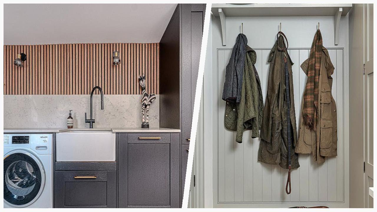 75 Wall Paneling Laundry Room Design Ideas You'll Love ♡ - YouTube