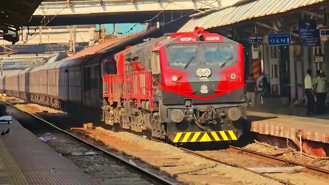 Maharaja Express Skips Dadar | 40012 WDP4B Twins | A Tribute to Shanti Ghosh | Indian Railways