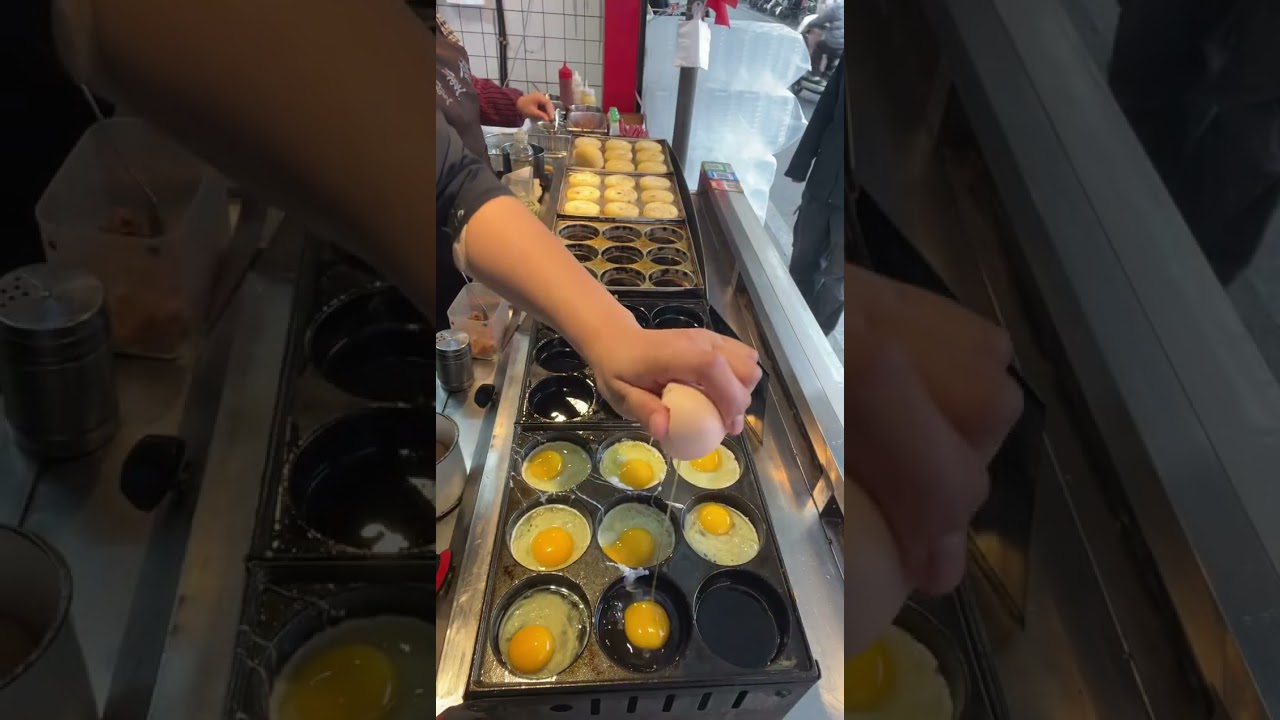 Making and selling egg burger snacks to make money