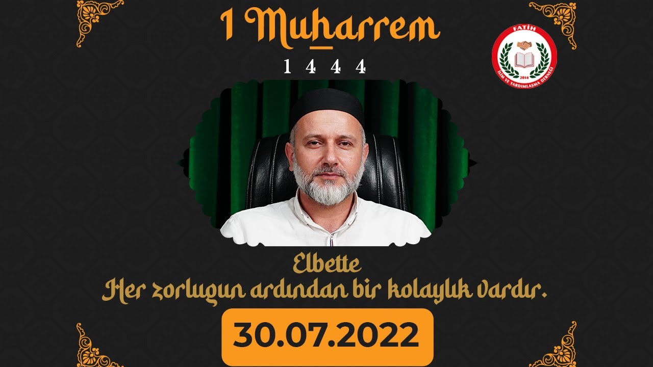 1 Muharrem Hicri Yılbaşı Programı (Abdulkerim MUTLU)