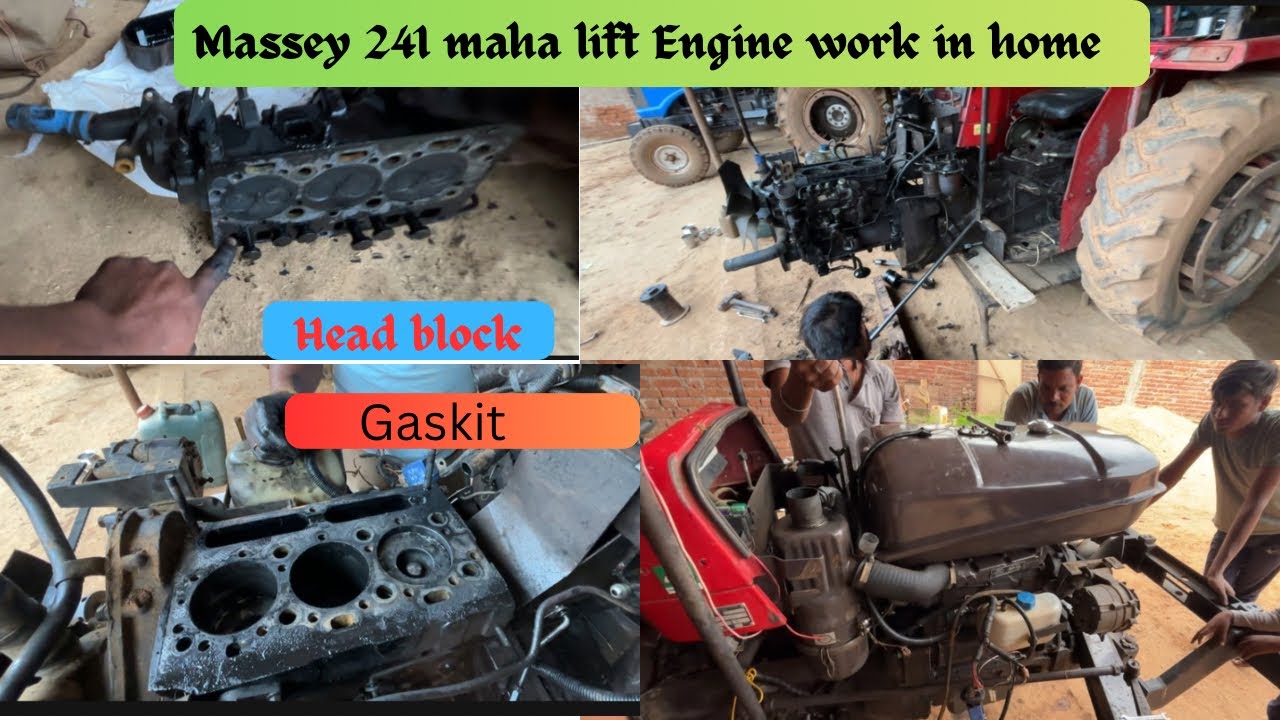 Massey ring piston work in home || Massey 241 engine ka kam ghar me