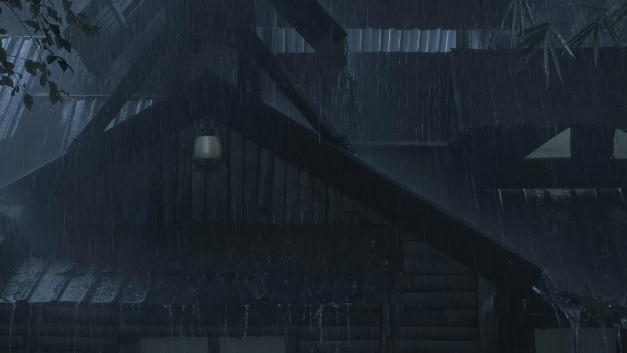 End Sleep Struggles Instantly | Heavy Rainstorm on a Tin Roof for Deep, Peaceful Sleep