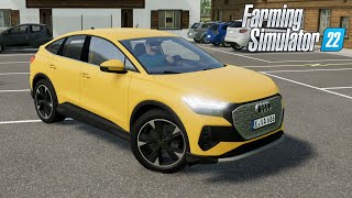Audi Q4 Sportback 40 E-Tron - Farming Simulator 2022 [FS 22 LS 22 Car Vehicle Mod] #farming #car #ev