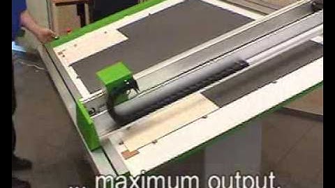 Gunnar CMC 601 - Computerized Mat Cutter - "Split Table" Cutting Mode