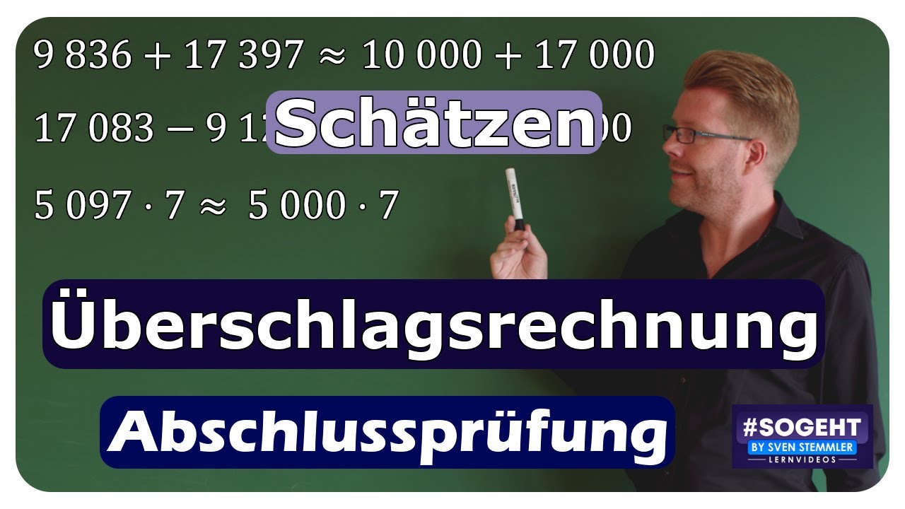 Vorschaubild zum Lernvideo "Mathematik Hauptschulabschluss: Mit Überschlagsrechnung schneller zum Ergebnis!"