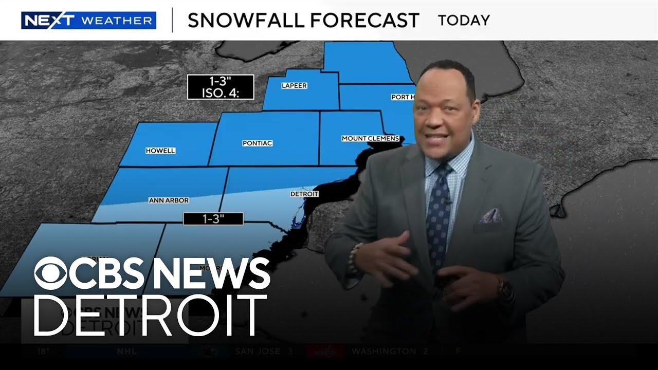 Another round of snow expected in Southeast Michigan - YouTube