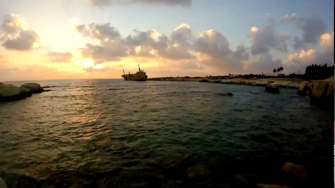 Views over Cyprus - Karpas peninsula, Troodos mountains and shipwreck on the Paphos coast