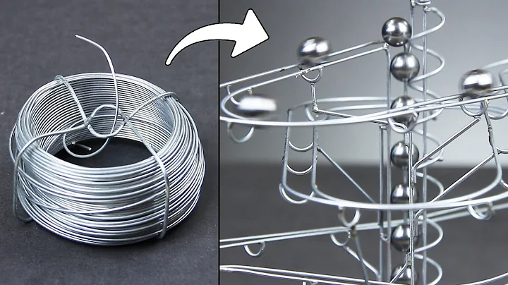 How to make a STEEL MARBLE TRACK with basic tools!...