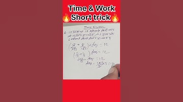 Time & Work short trick/ कार्य और समय/math short trick/ #shorts #youtubeshorts #short #viral #tricks