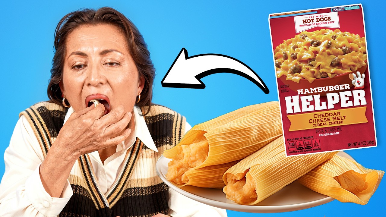 Mexican Moms Try Hamburger Helper TAMALES