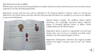 The Armorial Register Limited - What we do.