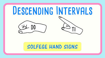 Descending Intervals Major Scale | Solfege Handsigns | Do Ti Minor Second