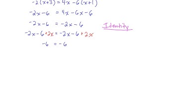 MTH 60 (§2.4, v3) Solve Equation Infinite Solutions