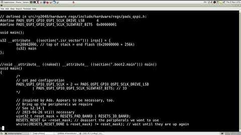 RB02: beyond boot2; #rp2040 bare metal