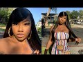 Sleek 90s Swoop Bang with THE BEST STRAIGHT HAIR I’ve Ever Had! FT CurlyMe Hair | THE TASTEMAKER